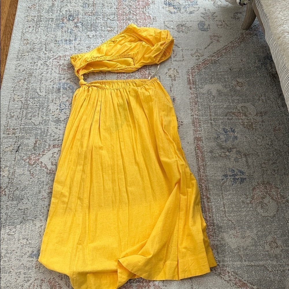 FARM Rio Bright Yellow One-Shoulder Dress - Picture 4 of 5
